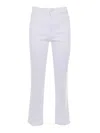 Jacob Cohen White 5-pocket Trousers In White