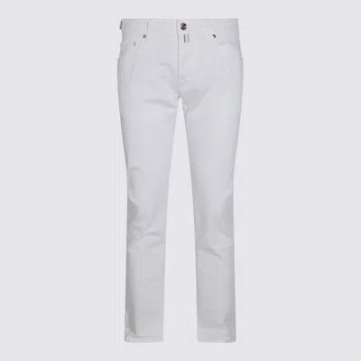 Jacob Cohen White Cotton Denim Jeans