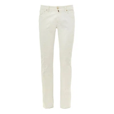 JACOB COHEN WHITE COTTON SKINNY JEAN