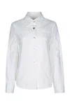 Jacob Cohen Collared Long Sleeves Patch Detail Jacket In White