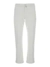 Jacob Cohen 'bobby' Slim White Pants With Logo Patch In Cotton Man In White