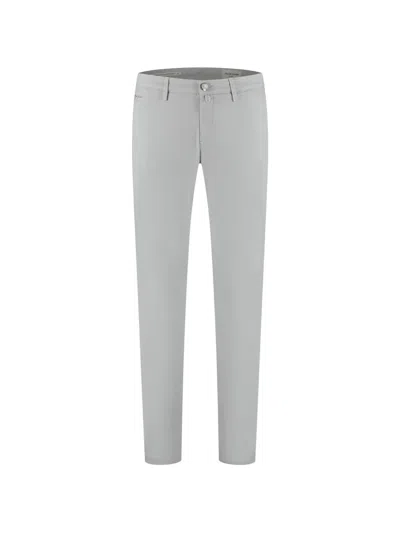 Jacob Cohen White Trousers In Gray