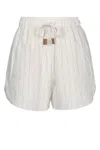 Jacob Cohen Wide Leg Julie Shorts In Multi
