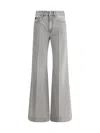 Jacob Cohen Women Wide Leg Jeans In Light Grey