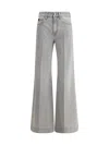 Jacob Cohen Women Wide Leg Jeans In Light Grey