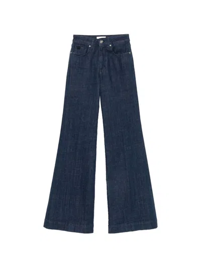 Jacob Cohen Wide-leg Denim Jeans In Blue