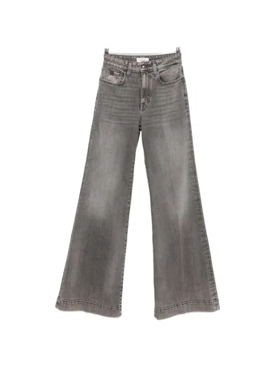 Jacob Cohen Wide-leg Denim Jeans In Gray