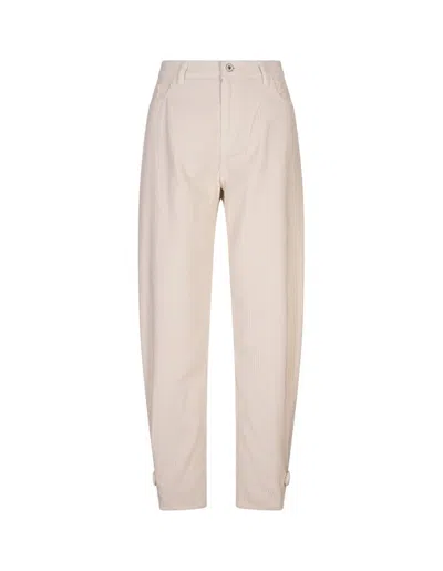 Jacob Cohen Willow Corduroy Carrot Jeans In White