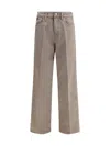 Jacob Cohen Women Grace Wide 5 Pocket Jeans In Brown