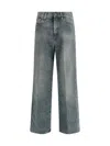 Jacob Cohen Women Grace Wide 5 Pocket Jeans In Gray