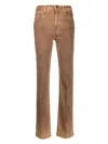 Jacob Cohen Women's Kate Straight Leg Trousers In Brown