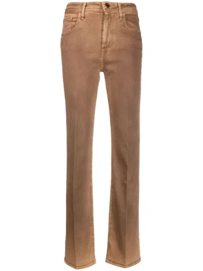 Jacob Cohen Women Kate Straight Leg Trousers In Brown