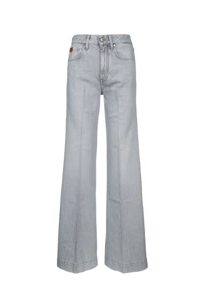 Jacob Cohen Women Pant5pkt Wide Leg Palazzo Jackie In Light Grey