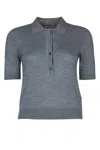 Jacob Cohen Studded Collar Short Sleeve Polo Shirt In Multicolor