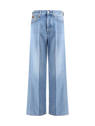 Jacob Cohen Women Wide Leg Jeans In Blue