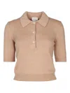 Jacob Cohen Wool Polo Top In Neutral