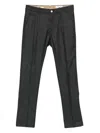 Jacob Cohen Wool Straight-leg Trousers In Gray