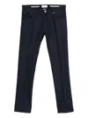 Jacob Cohen Wool Trousers In Blue