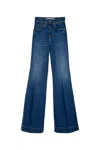 Jacob Cohen Looped Waistband Wide-leg Trousers In Denim