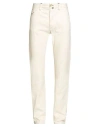 Jacob Cohёn Academy Man Pants Cream Size 33 Cotton In White