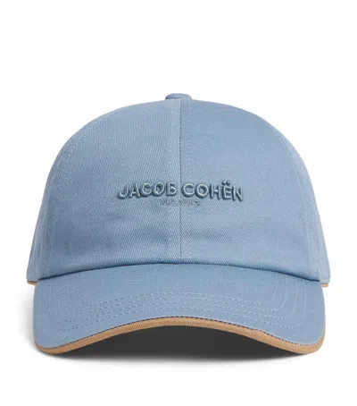 Jacob Cohen Jacob Cohën Cotton Logo Baseball Cap In Blue