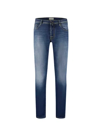 Jacob Cohen Faded-effect Slim-fit Jeans In Multi