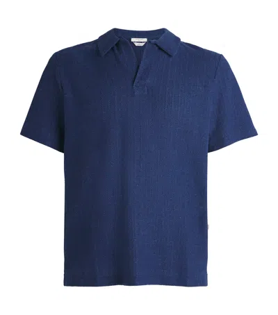 Jacob Cohen Jacob Cohën Geometric Polo Shirt In Navy