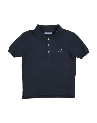 Jacob Cohёn Babies'  Junior Toddler Boy Polo Shirt Navy Size 4 Cotton, Elastane In Blue