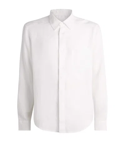 Jacob Cohen Jacob Cohën Linen Long-sleeve Shirt In Blue