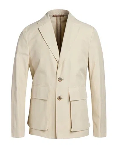 Jacob Cohёn Man Blazer Beige Size 40 Polyester, Cotton