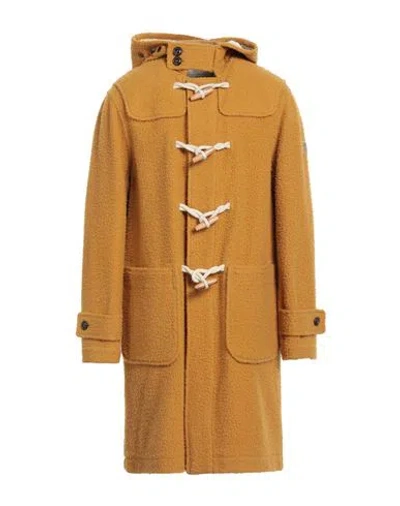 Jacob Cohёn Man Coat Marigold Size 38 Wool In Yellow