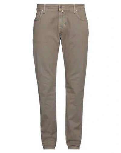 Jacob Cohёn Man Denim Pants Khaki Size 38 Cotton, Elastane, Polyester In Beige