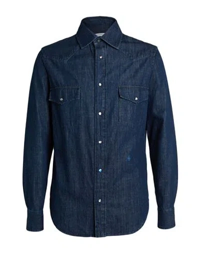 Jacob Cohёn Man Denim Shirt Blue Size L Cotton