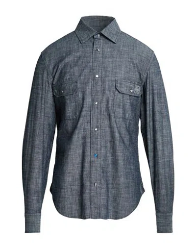 Jacob Cohёn Man Denim Shirt Blue Size L Cotton
