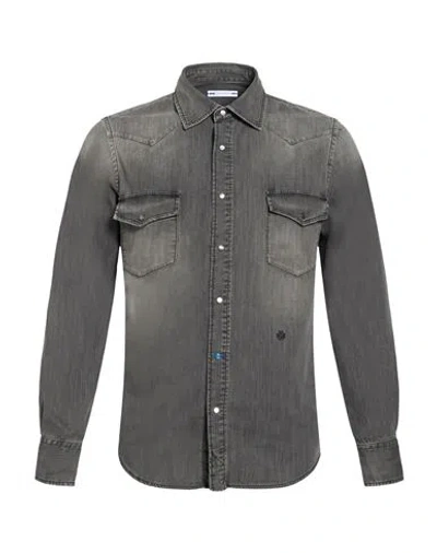 Jacob Cohёn Man Denim Shirt Light Grey Size S Cotton