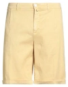 Jacob Cohёn Man Denim Shorts Yellow Size 38 Linen, Cotton, Elastane