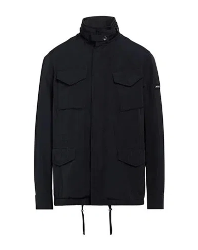 Jacob Cohёn Man Jacket Midnight Blue Size 40 Polyester, Cotton, Polyamide