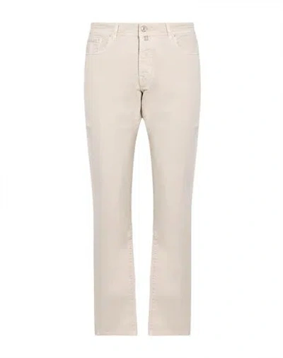 Jacob Cohёn Man Jeans Beige Size 38 Cotton, Elastane