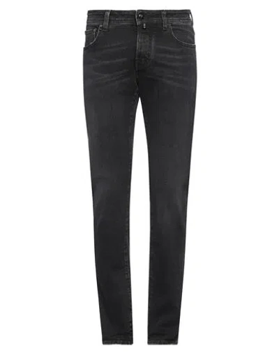 Jacob Cohёn Man Jeans Black Size 30 Cotton, Elastane, Polyester