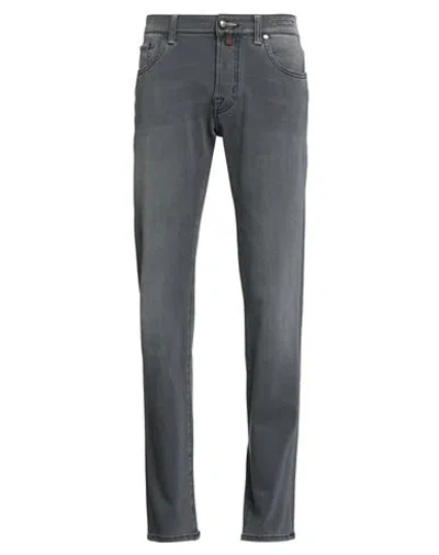 Jacob Cohёn Man Jeans Black Size 30 Modal, Cotton, Polyester, Elastane In Gray