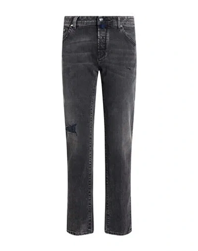 Jacob Cohёn Man Jeans Black Size 34 Cotton, Elastane