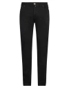 Jacob Cohёn Man Pants Midnight Blue Size 40 Cotton, Elastane, Soft Leather In Black