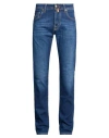 Jacob Cohёn Man Jeans Blue Size 29 Cotton, Elastomultiester, Elastane, Polyester In Blue