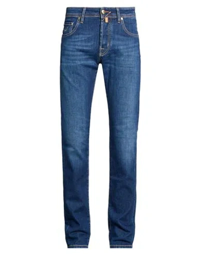 Jacob Cohёn Man Jeans Blue Size 29 Cotton, Elastomultiester, Elastane, Polyester