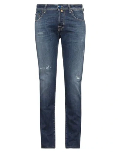 Jacob Cohёn Man Jeans Blue Size 30 Cotton, Elastomultiester, Elastane, Polyester