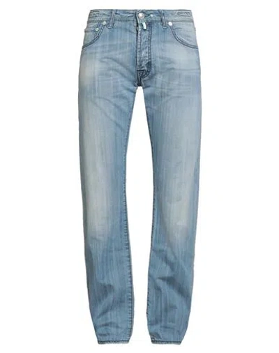 Jacob Cohёn Man Jeans Blue Size 33 Cotton In Multi