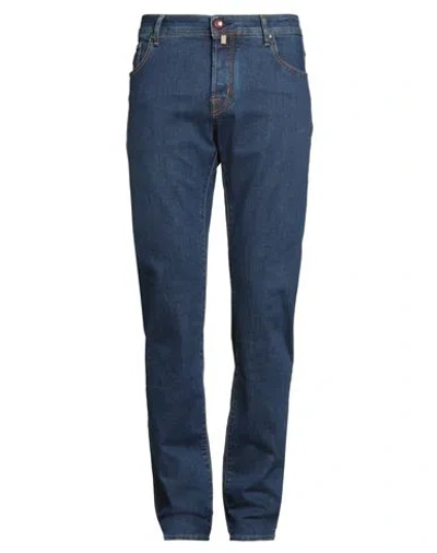 Jacob Cohёn Man Jeans Blue Size 33 Cotton, Elastomultiester, Elastane, Polyester