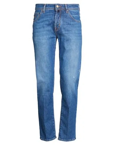Jacob Cohёn Man Jeans Blue Size 34 Cotton, Elastane