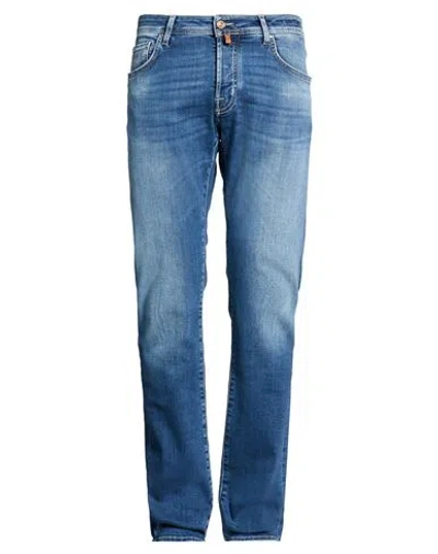 Jacob Cohёn Man Jeans Blue Size 35 Cotton, Lyocell, Elastomultiester, Elastane
