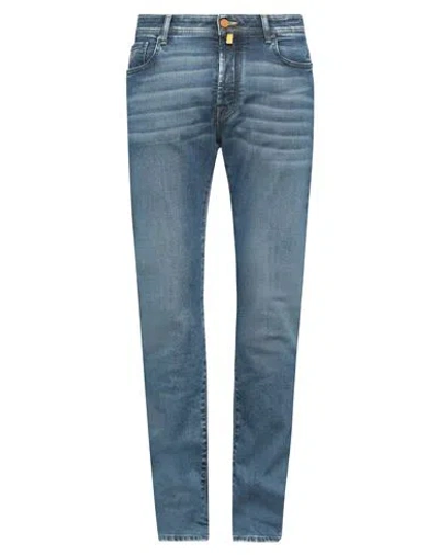 Jacob Cohёn Man Denim Pants Blue Size 38 Cotton, Elastomultiester, Elastane